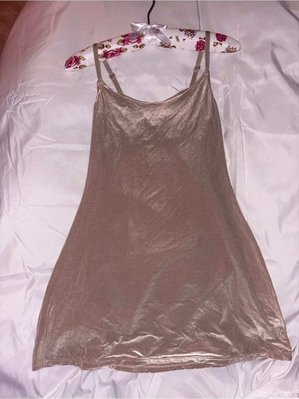 Victoria's Secret gold slip dress